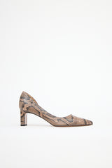 ATP Atelier Embossed Leather Carmiano Pump