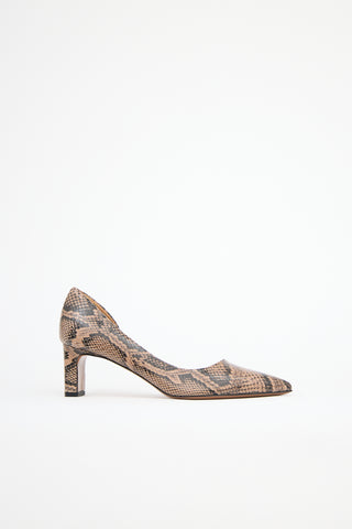 ATP Atelier Embossed Leather Carmiano Pump