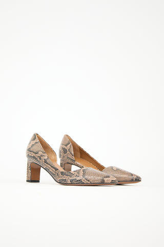 ATP Atelier Embossed Leather Carmiano Pump
