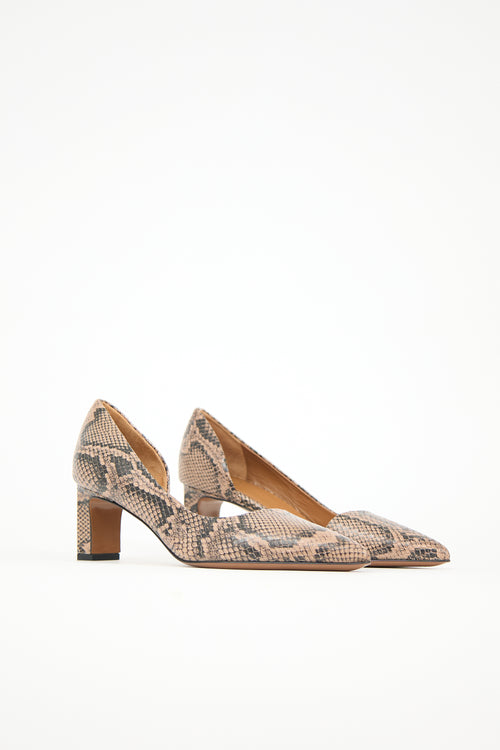 ATP Atelier Embossed Leather Carmiano Pump