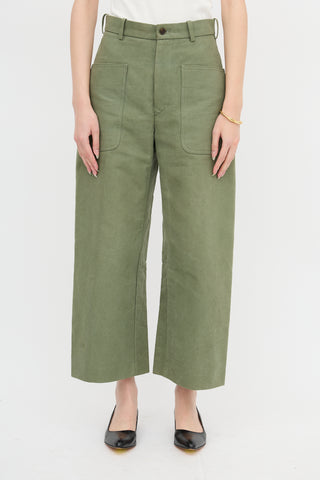 Auralee Twill Wide Leg Trouser
