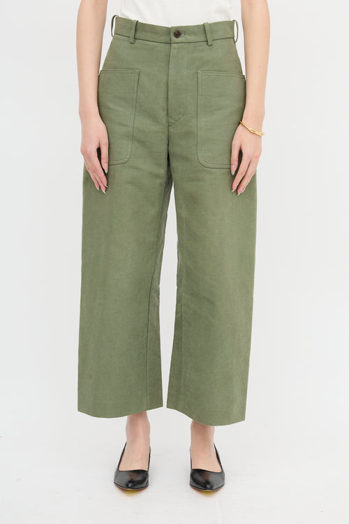 Auralee Twill Wide Leg Trouser