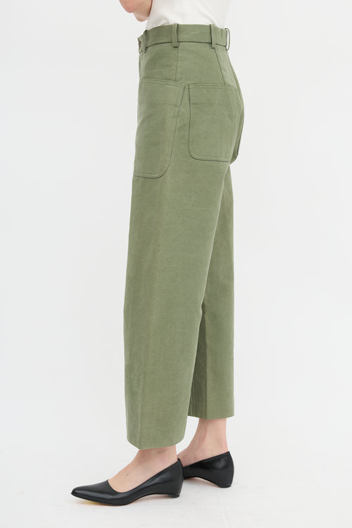 Auralee Twill Wide Leg Trouser