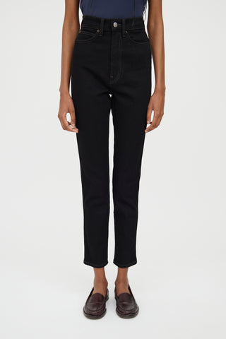 Acne Studios Black Denim High Waist Jean