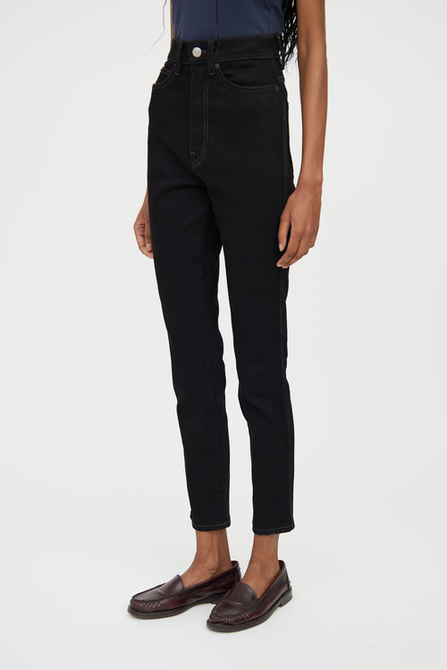 Acne Studios Black Denim High Waist Jean