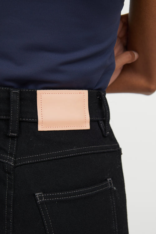 Acne Studios Black Denim High Waist Jean