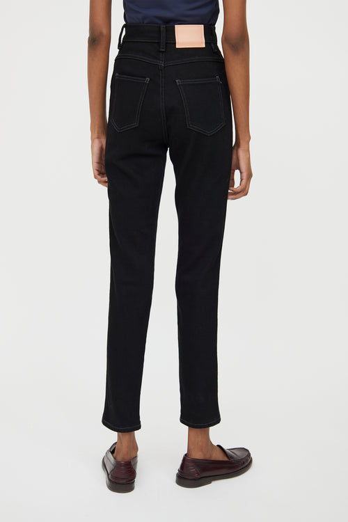 Acne Studios Black Denim High Waist Jean