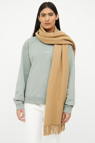 Acne Studios Camel Wool Fringe