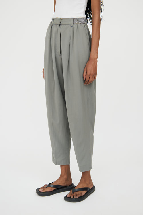 Acne Studios Light Grey Pleated Trouser