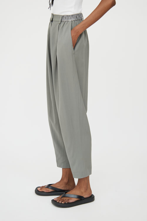 Acne Studios Light Grey Pleated Trouser