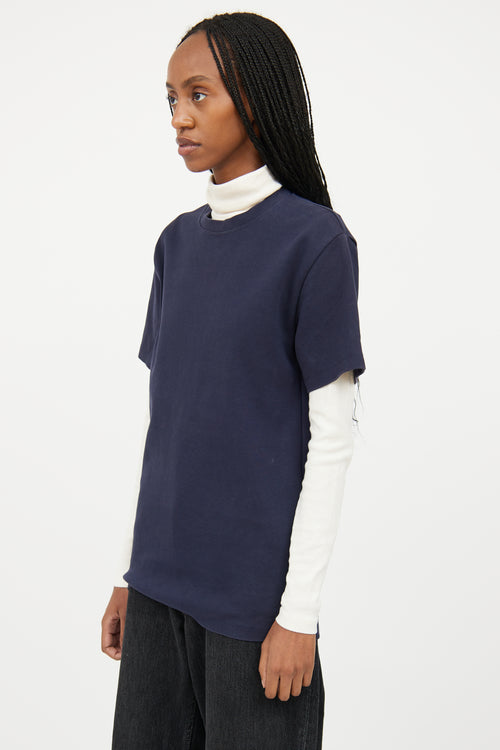 Acne Studios Navy Short Sleeve T-Shirt