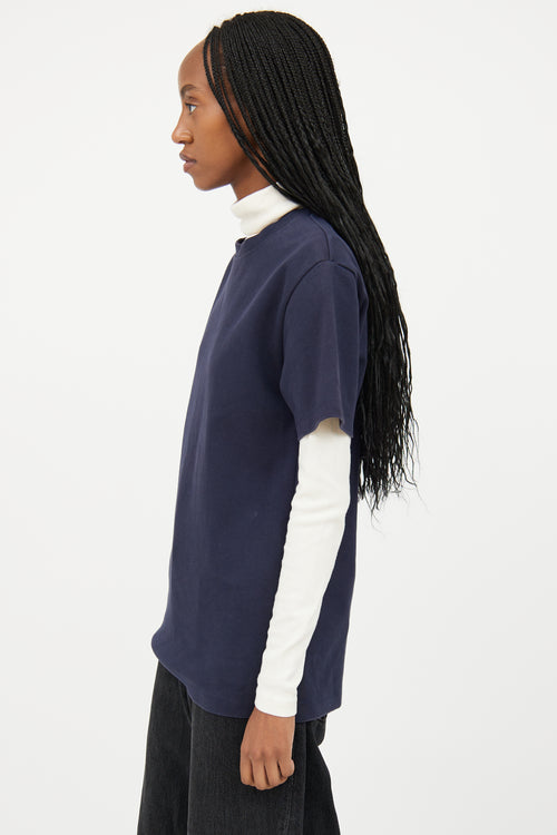 Acne Studios Navy Short Sleeve T-Shirt