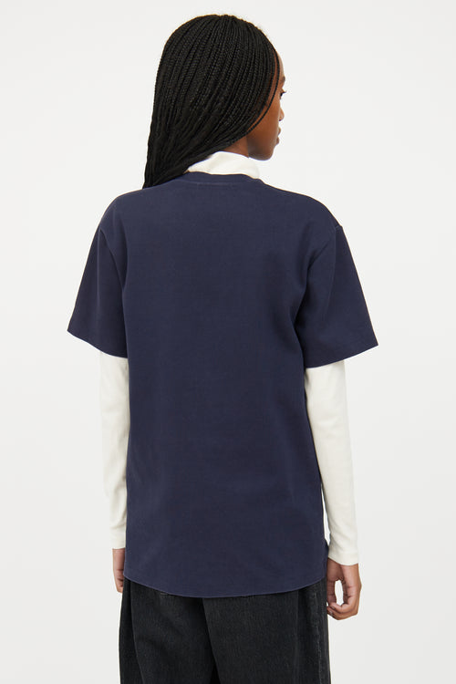 Acne Studios Navy Short Sleeve T-Shirt