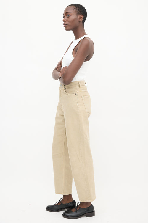 Acne Studios Beige 1993 Indigo Sand Wide Leg Jeans