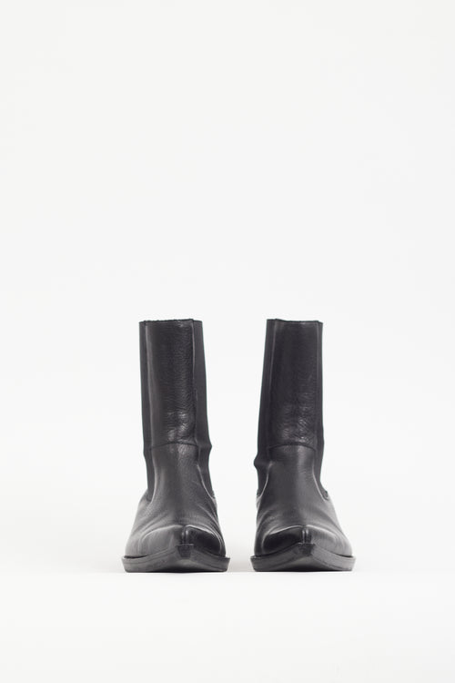 Acne Studios Black & Brown Leather Chelsea Boot