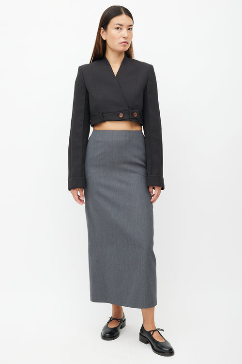 Acne Studios Black Cropped Bolero