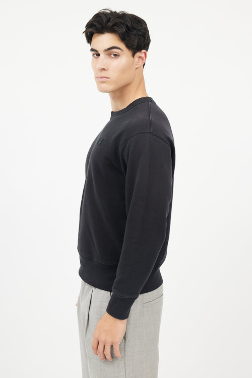 Acne Studios Black Logo Face Sweatshirt