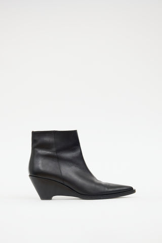 Acne Studios Black Leather Cony Boot