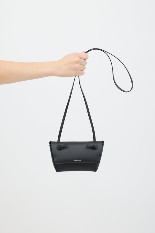 Acne Studios Black Leather Mini Pouch Bag