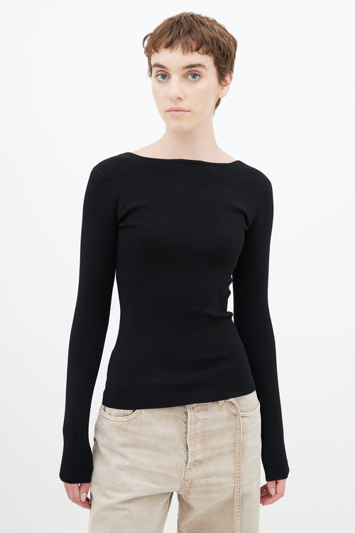 Acne Studios Black Lydia Fitted Top