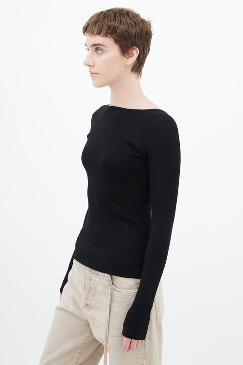 Acne Studios Black Lydia Fitted Top