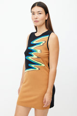 Acne Studios Black & Multicolour Osha Waves Knit Dress