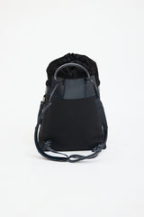 Acne Studios Navy Leather Bucket Backpack