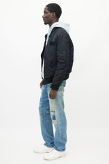 Acne Studios Black Nylon Bomber Jacket