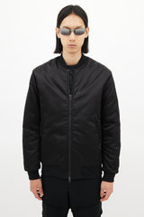 Acne Studios Black Nylon Selo Bomber Jacket