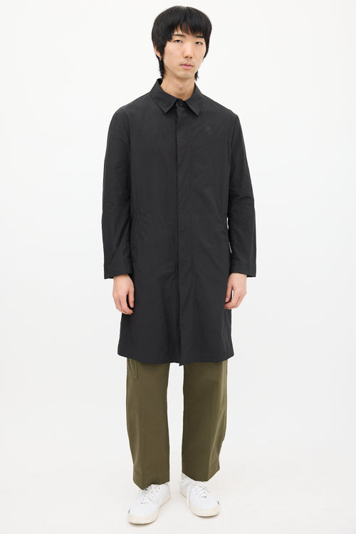 Acne Studios Black Nylon Sten Coat