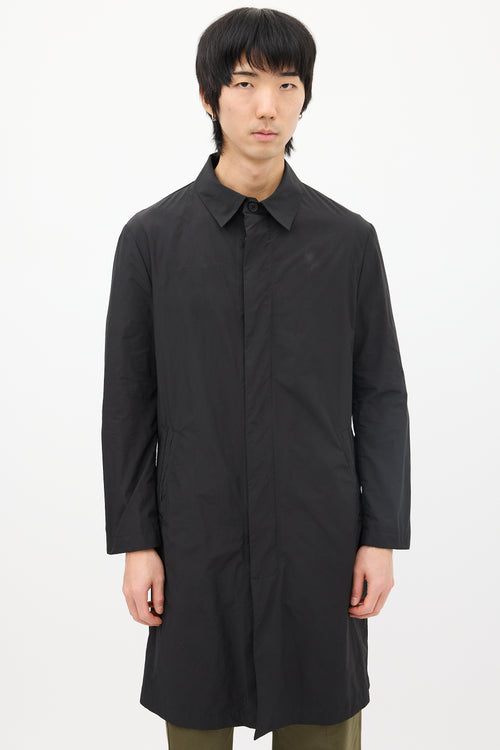 Acne Studios Black Nylon Sten Coat