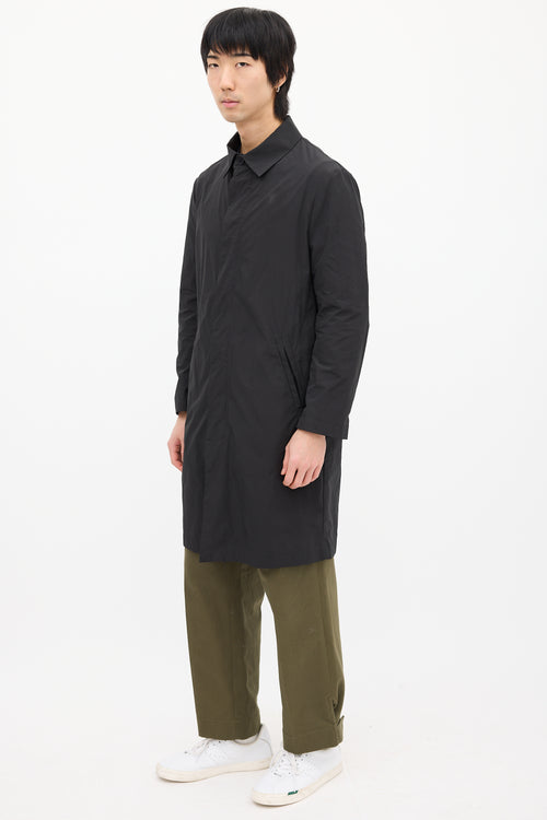 Acne Studios Black Nylon Sten Coat