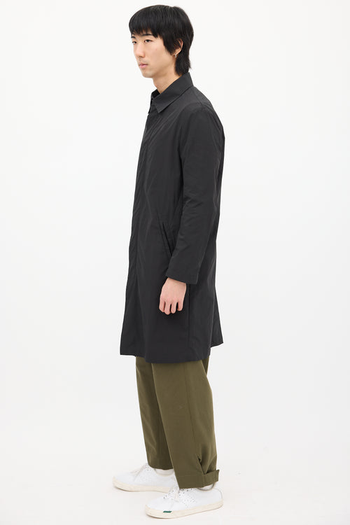 Acne Studios Black Nylon Sten Coat