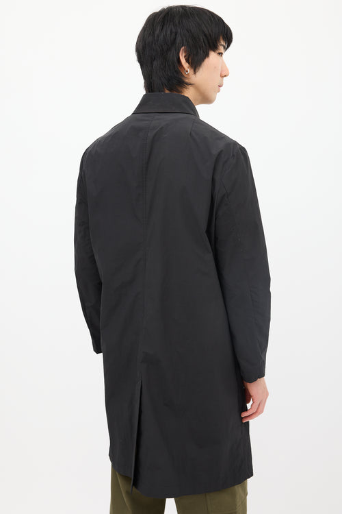 Acne Studios Black Nylon Sten Coat