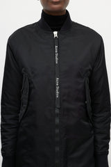 Acne Studios Black Nylon Two Pocket Coat