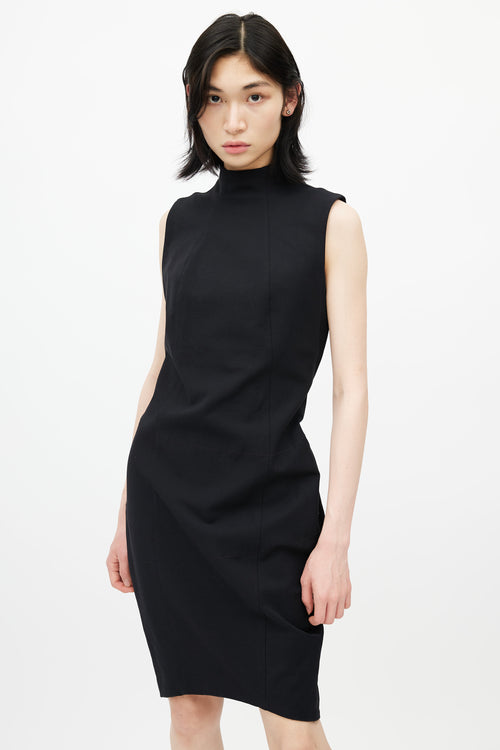 Acne Studios Black Panelled Sleeveless Dress