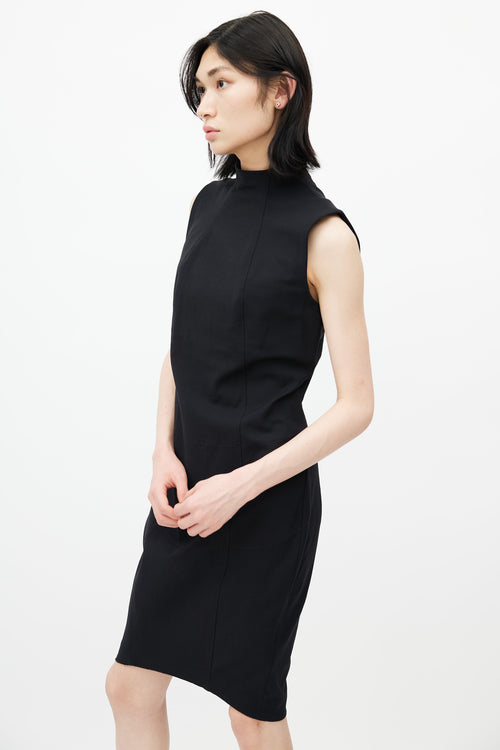 Acne Studios Black Panelled Sleeveless Dress