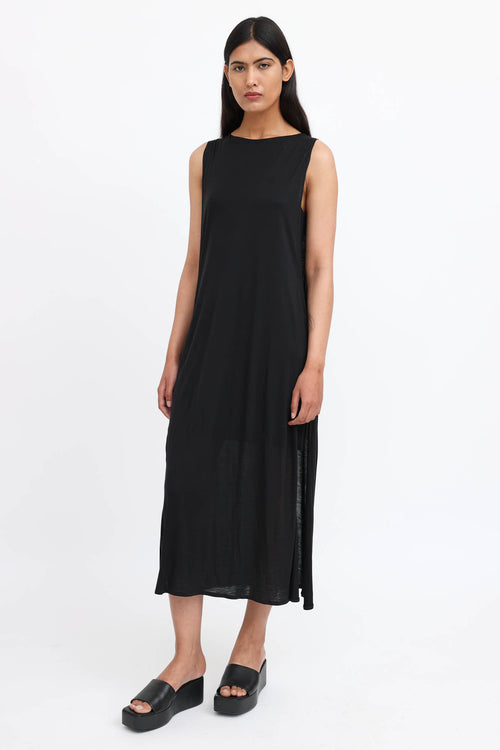 Acne Studios Ordella Split Hem Midi Dress