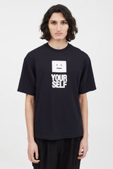 Acne Studios Black & White Your Face T-Shirt