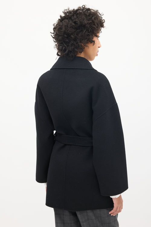 Acne Studios Black Wool Belted Jacket