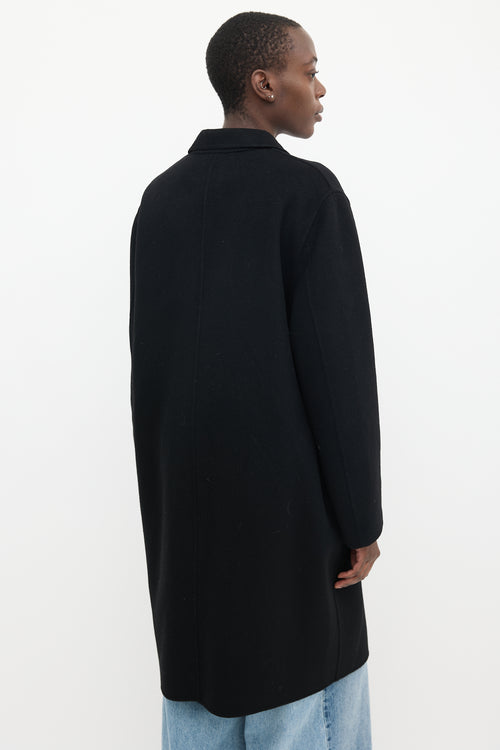 Acne Studios Black Wool & Cashmere Mid Length Coat