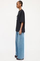 Acne Studios Black Graphic Short Sleeve T-shirt