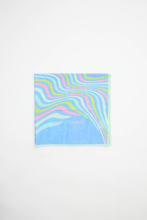 Acne Studios Cotton Psychedelic Scarf