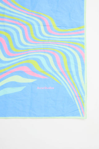 Acne Studios Cotton Psychedelic Scarf