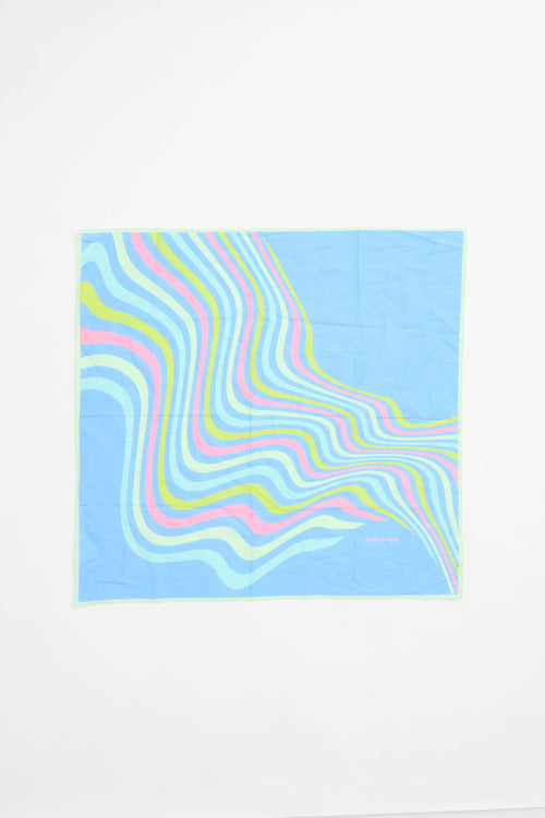 Acne Studios Cotton Psychedelic Scarf