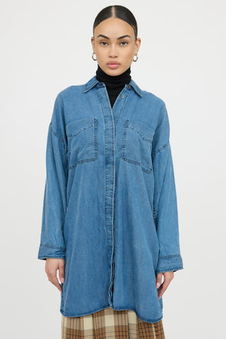 Acne StudiosChambray Jacui Button Up Shirt