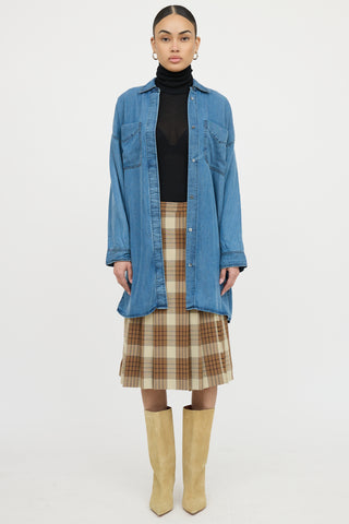 Acne StudiosChambray Jacui Button Up Shirt