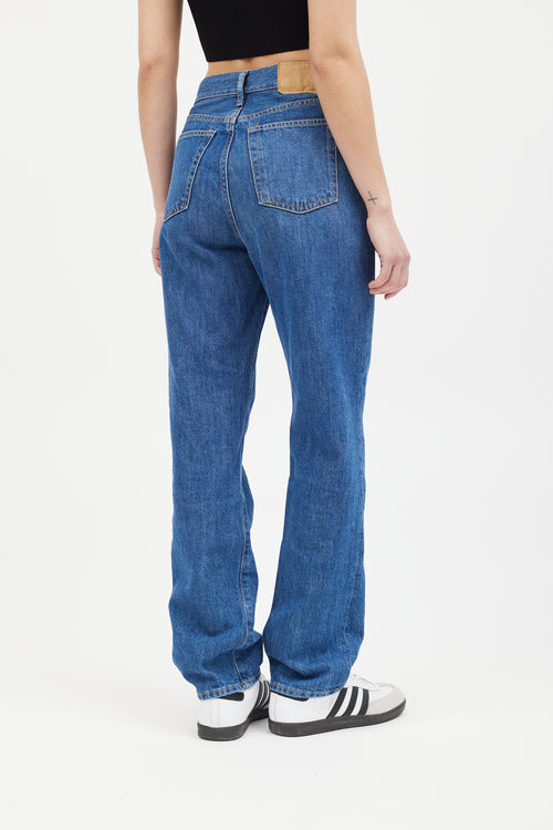 Acne Studios Medium Wash High Rise Jeans