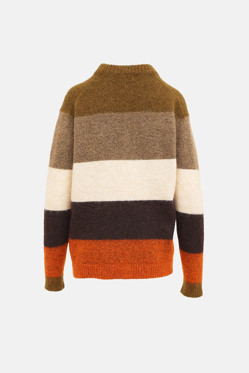 Acne Studios Striped Mohair Knit Sweater