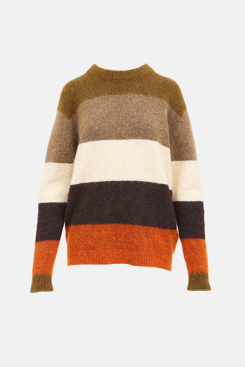 Acne Studios Striped Mohair Knit Sweater